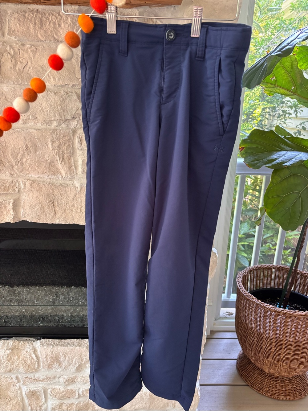 Under Armour Navy Straight-Leg Performance Pants